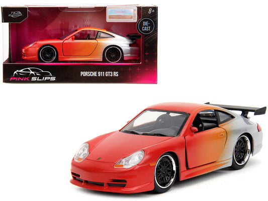 Porsche 911 GT3 RS Matt Orange and Silver Metallic "Pink Slips" Series 1/32 Diecast Model Car by Jada <h2>Porsche Jada</h2> <p>High-quality perfect for collectors enthusiasts. Features detailed interi