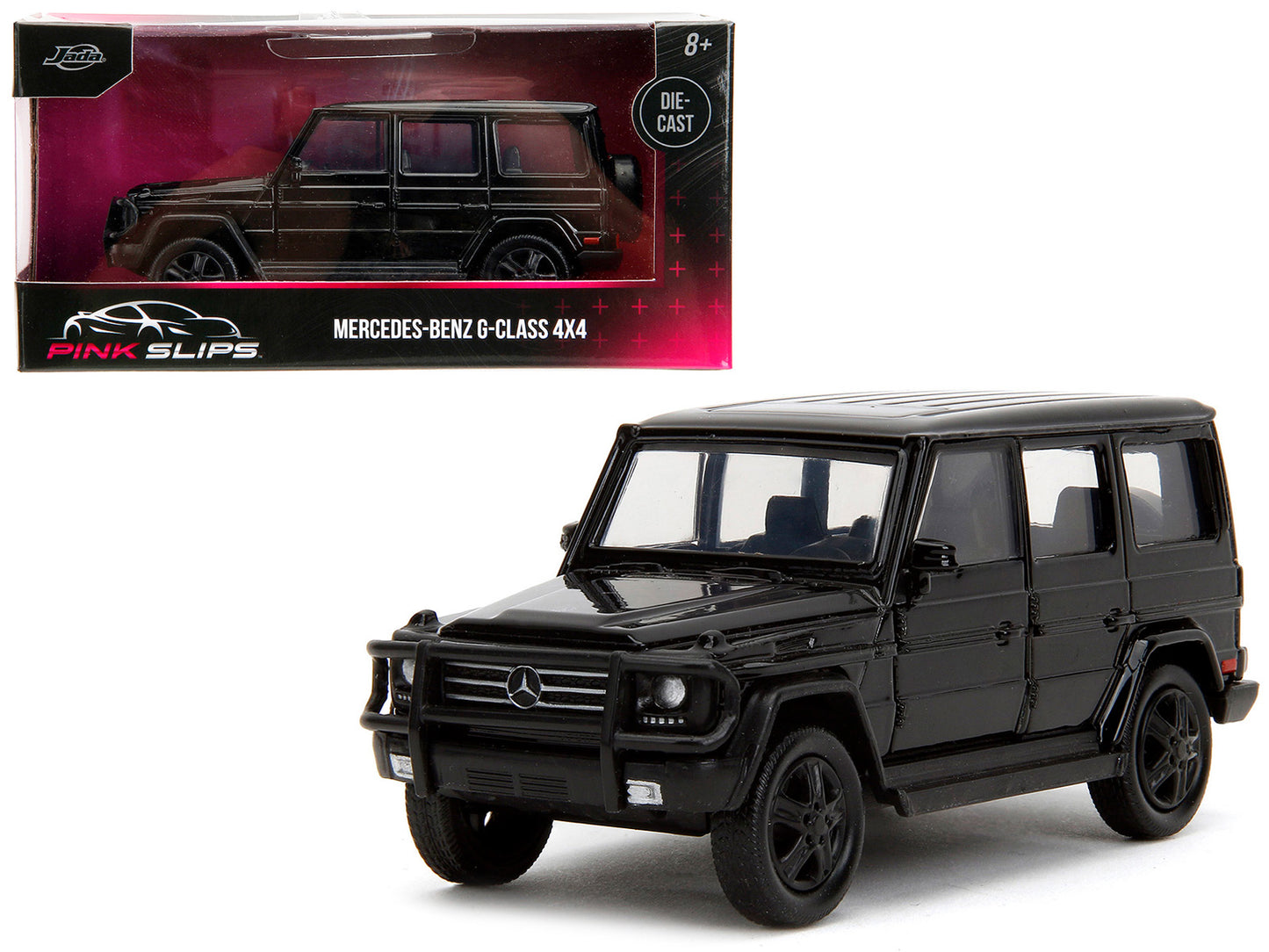 Mercedes-Benz G-Class 4x4 Black "Pink Slips" Series 1/32 Diecast Model Car by Jada <h2>Mercedes-Benz Jada</h2> <p>High-quality perfect for collectors and enthusiasts. Features detailed interior exteri