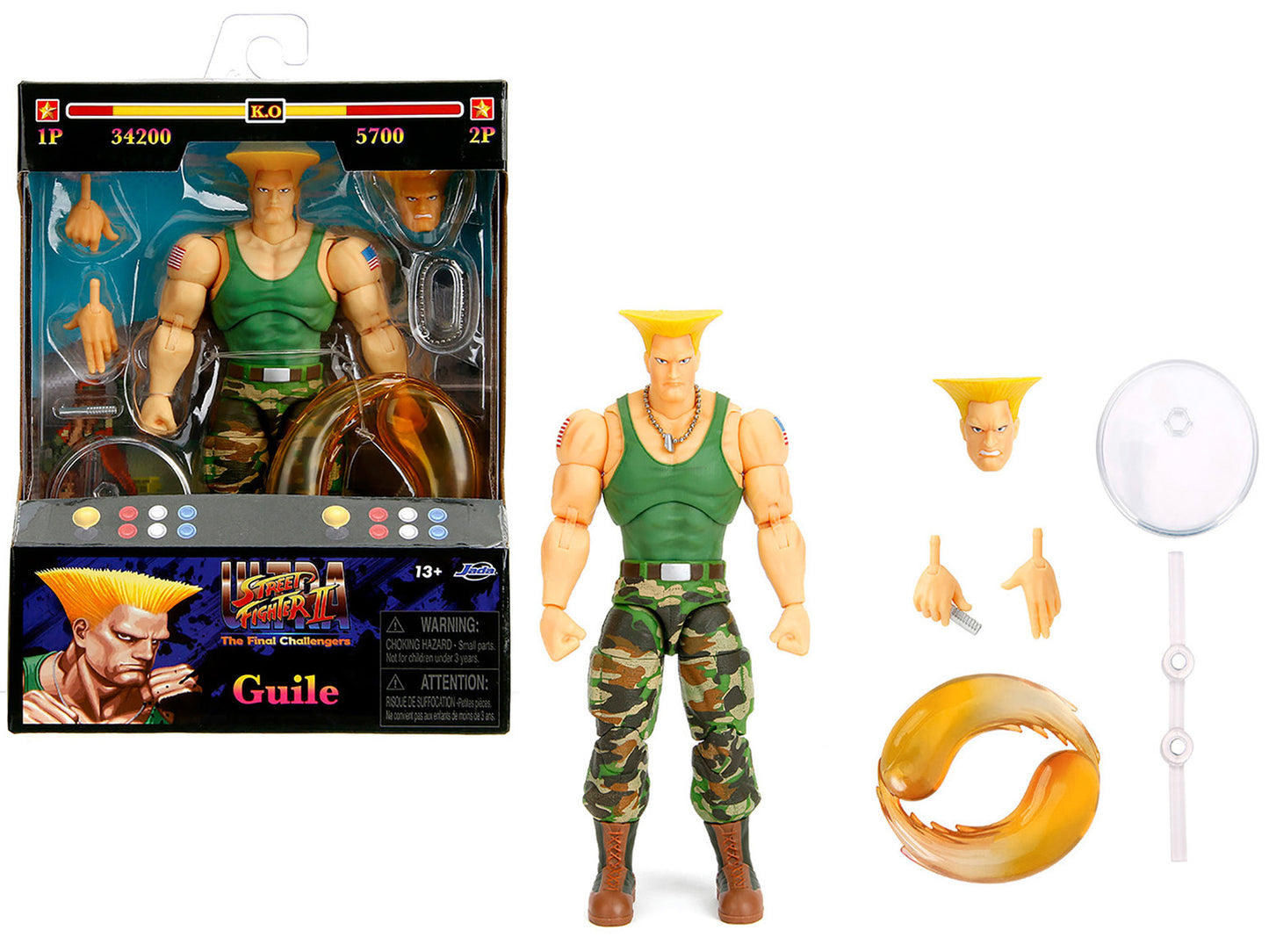 Guile 6" Moveable Figure with Accessories and Alternate Head Hands "Ultra Street Fighter II: The Final Challengers" (2017) Video Game Model by Jada <h2>Guile Jada</h2> <p>High-quality diecast car perf