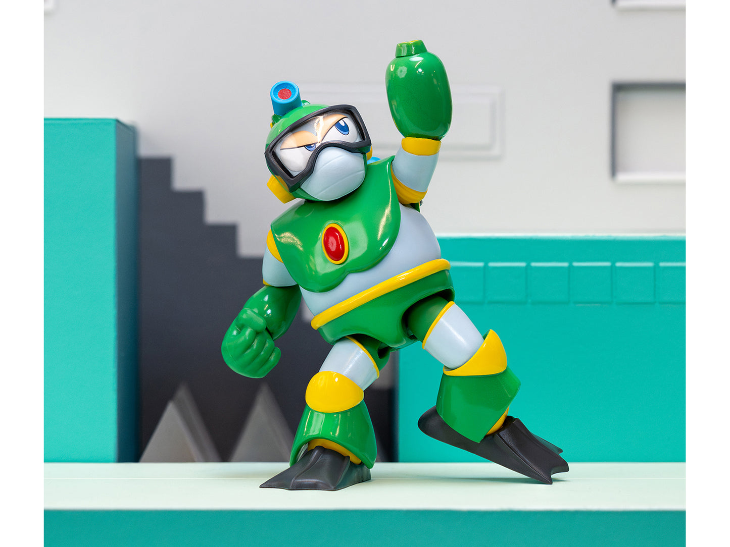 Bubble Man 5" Moveable Figure (Deluxe Version) with Accessories and Alternate Head Hands "Mega Man" (1987) Video Game Model by Jada <h2>Bubble Jada</h2> <p>High-quality diecast car perfect for collect