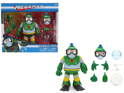 Bubble Man 5" Moveable Figure (Deluxe Version) with Accessories and Alternate Head Hands "Mega Man" (1987) Video Game Model by Jada <h2>Bubble Jada</h2> <p>High-quality diecast car perfect for collect