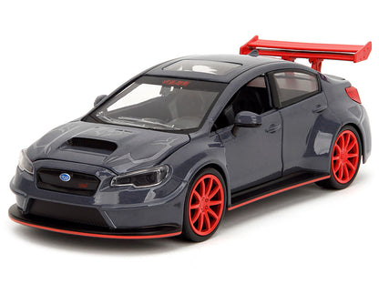 2016 Subaru WRX STI Widebody Dark Blue and Yuji Itadori Diecast Figure "Jujutsu Kaisen" (2020–2023) TV Series "Anime Hollywood Rides" 1/24 Model Car by Jada <h2>2016 Jada</h2> <p>High-quality perfect