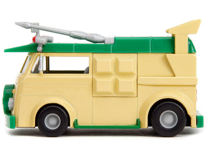 Party Wagon Green and Beige "Teenage Mutant Ninja Turtles" "Hollywood Rides" Series Diecast Model Car by Jada <h2>Party Jada</h2> <p>High-quality perfect for collectors enthusiasts. Features detailed