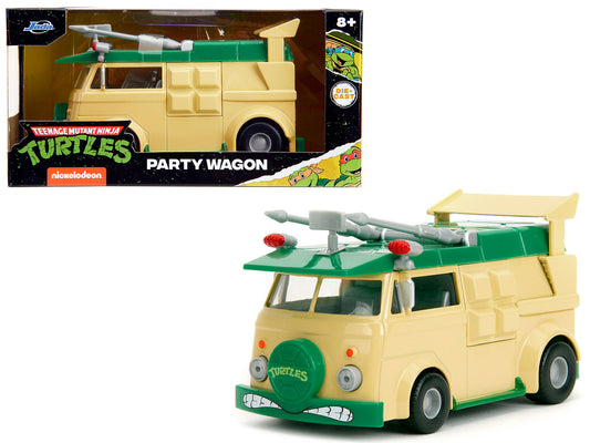 Party Wagon Green and Beige "Teenage Mutant Ninja Turtles" "Hollywood Rides" Series Diecast Model Car by Jada <h2>Party Jada</h2> <p>High-quality perfect for collectors enthusiasts. Features detailed