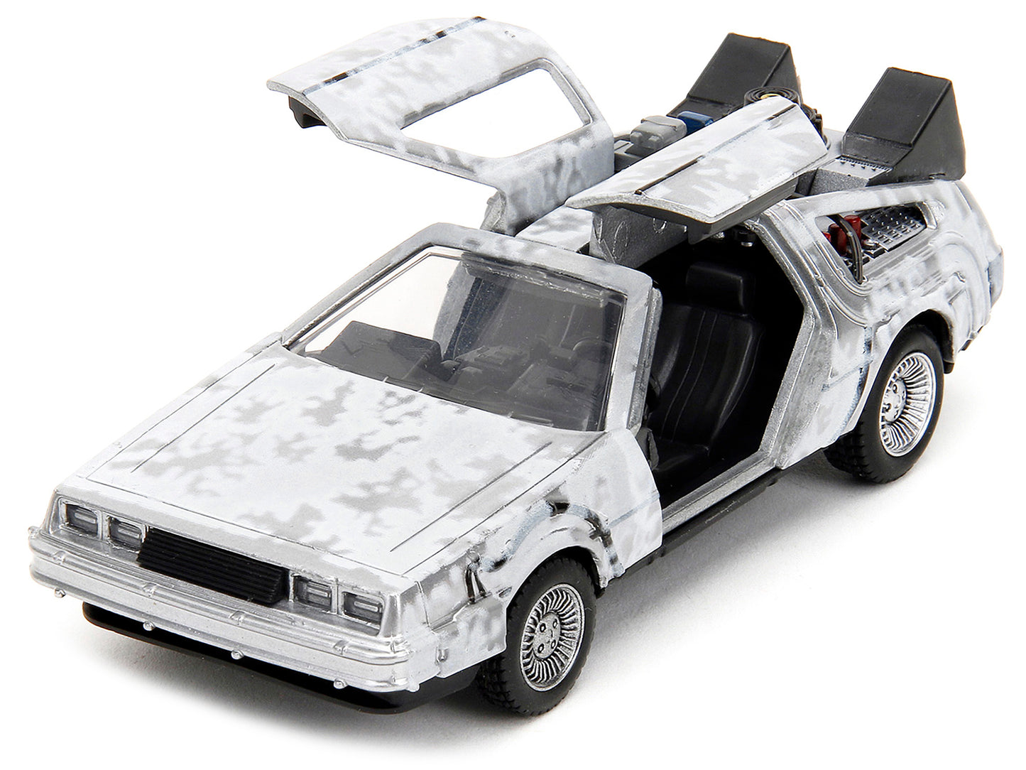 DMC DeLorean Time Machine Brushed Metal (Frost Version) "Back to the Future" (1985) Movie "Hollywood Rides" Series 1/32 Diecast Model Car by Jada <h2>DMC Jada</h2> <p>High-quality perfect for collecto