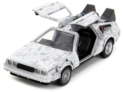 DMC DeLorean Time Machine Brushed Metal (Frost Version) "Back to the Future" (1985) Movie "Hollywood Rides" Series 1/32 Diecast Model Car by Jada <h2>DMC Jada</h2> <p>High-quality perfect for collecto
