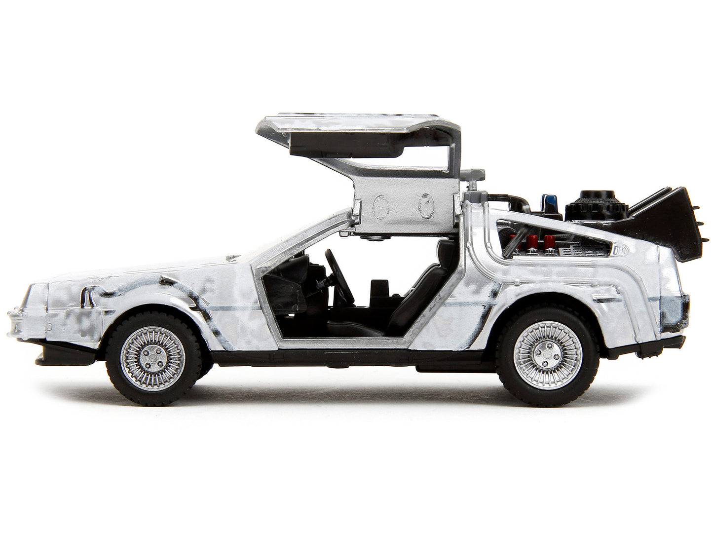 DMC DeLorean Time Machine Brushed Metal (Frost Version) "Back to the Future" (1985) Movie "Hollywood Rides" Series 1/32 Diecast Model Car by Jada <h2>DMC Jada</h2> <p>High-quality perfect for collecto