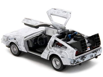 DMC DeLorean Time Machine Brushed Metal (Frost Version) "Back to the Future" (1985) Movie "Hollywood Rides" Series 1/32 Diecast Model Car by Jada <h2>DMC Jada</h2> <p>High-quality perfect for collecto