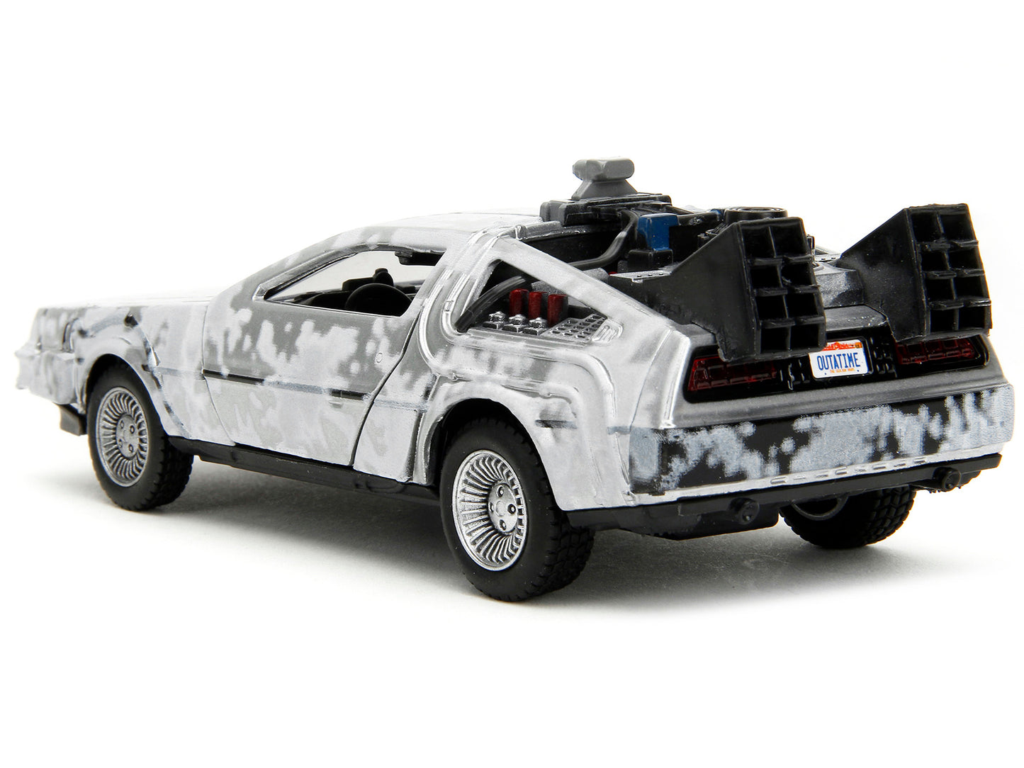 DMC DeLorean Time Machine Brushed Metal (Frost Version) "Back to the Future" (1985) Movie "Hollywood Rides" Series 1/32 Diecast Model Car by Jada <h2>DMC Jada</h2> <p>High-quality perfect for collecto