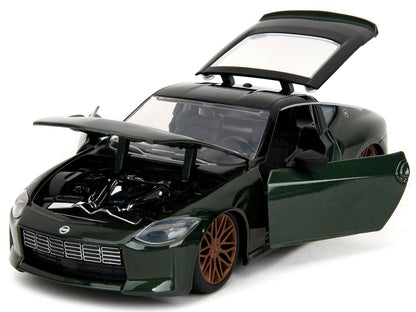 2023 Nissan Z Dark Green Metallic with Black Top "Fast X" (2023) Movie & Furious" Series 1/24 Diecast Model Car by Jada <h2>2023 Jada</h2> <p>High-quality perfect for collectors and enthusiasts. Featu