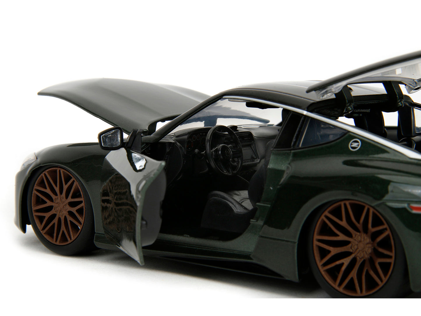 2023 Nissan Z Dark Green Metallic with Black Top "Fast X" (2023) Movie & Furious" Series 1/24 Diecast Model Car by Jada <h2>2023 Jada</h2> <p>High-quality perfect for collectors and enthusiasts. Featu