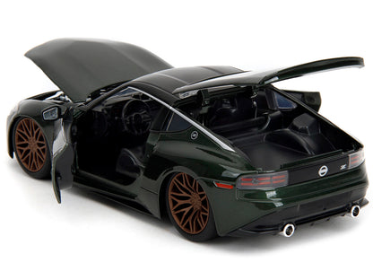 2023 Nissan Z Dark Green Metallic with Black Top "Fast X" (2023) Movie & Furious" Series 1/24 Diecast Model Car by Jada <h2>2023 Jada</h2> <p>High-quality perfect for collectors and enthusiasts. Featu