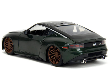 2023 Nissan Z Dark Green Metallic with Black Top "Fast X" (2023) Movie & Furious" Series 1/24 Diecast Model Car by Jada <h2>2023 Jada</h2> <p>High-quality perfect for collectors and enthusiasts. Featu
