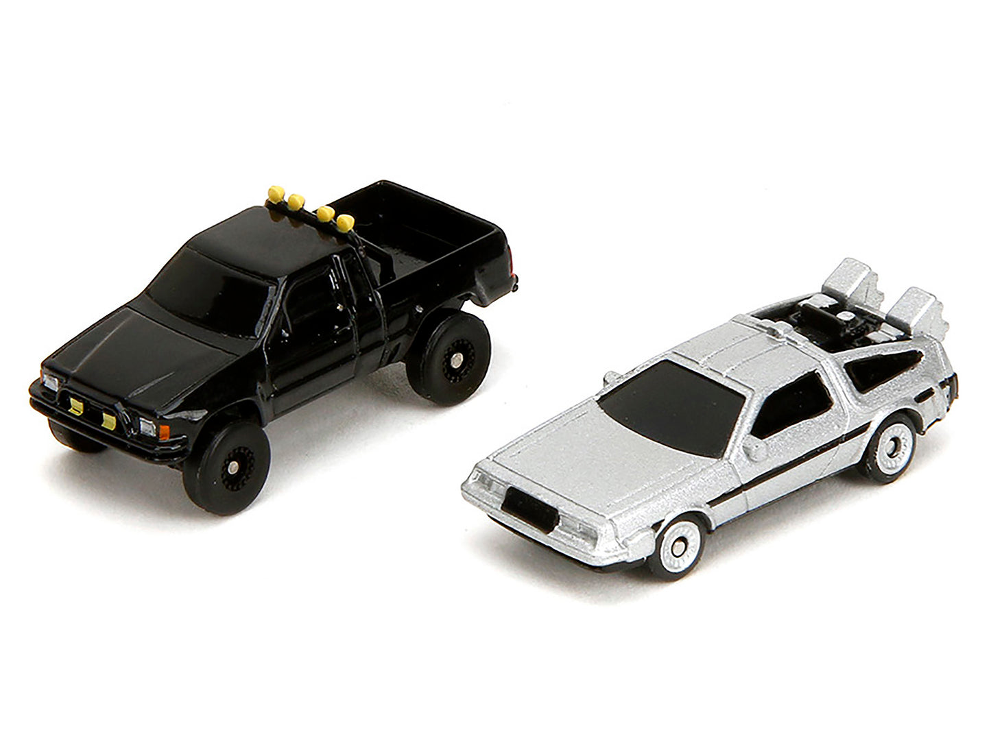 Hill Valley Courthouse Diorama with Black Pickup Truck and Delorean "Back to the Future" (1985) Movie "Nano Scene" Series Model by Jada <h2>Hill Jada</h2> <p>High-quality diecast car perfect for colle