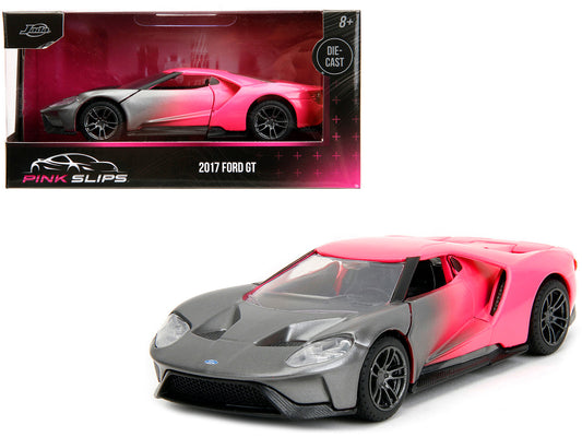 2017 Ford GT Gray Metallic and Pink Gradient "Pink Slips" Series 1/32 Diecast Model Car by Jada <h2>2017 Jada</h2> <p>High-quality perfect for collectors enthusiasts. Features detailed interior exteri