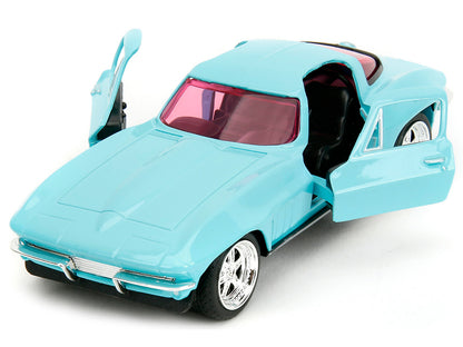 1966 Chevrolet Corvette Light Blue with Pink Tinted Windows "Pink Slips" Series 1/32 Diecast Model Car by Jada <h2>1966 Jada</h2> <p>High-quality perfect for collectors and enthusiasts. Features detai