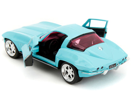 1966 Chevrolet Corvette Light Blue with Pink Tinted Windows "Pink Slips" Series 1/32 Diecast Model Car by Jada <h2>1966 Jada</h2> <p>High-quality perfect for collectors and enthusiasts. Features detai