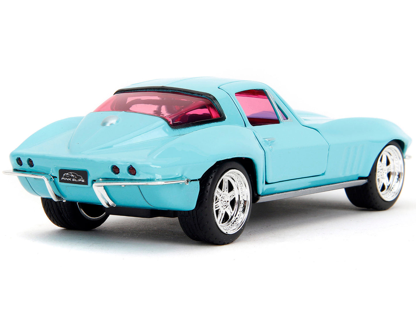 1966 Chevrolet Corvette Light Blue with Pink Tinted Windows "Pink Slips" Series 1/32 Diecast Model Car by Jada <h2>1966 Jada</h2> <p>High-quality perfect for collectors and enthusiasts. Features detai