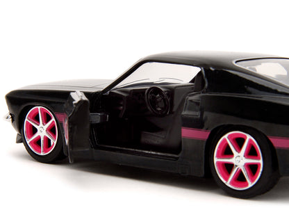 1969 Ford Mustang Black Metallic with Pink Stripes and Wheels "Pink Slips" Series 1/32 Diecast Model Car by Jada <h2>1969 Jada</h2> <p>High-quality perfect for collectors enthusiasts. Features detaile