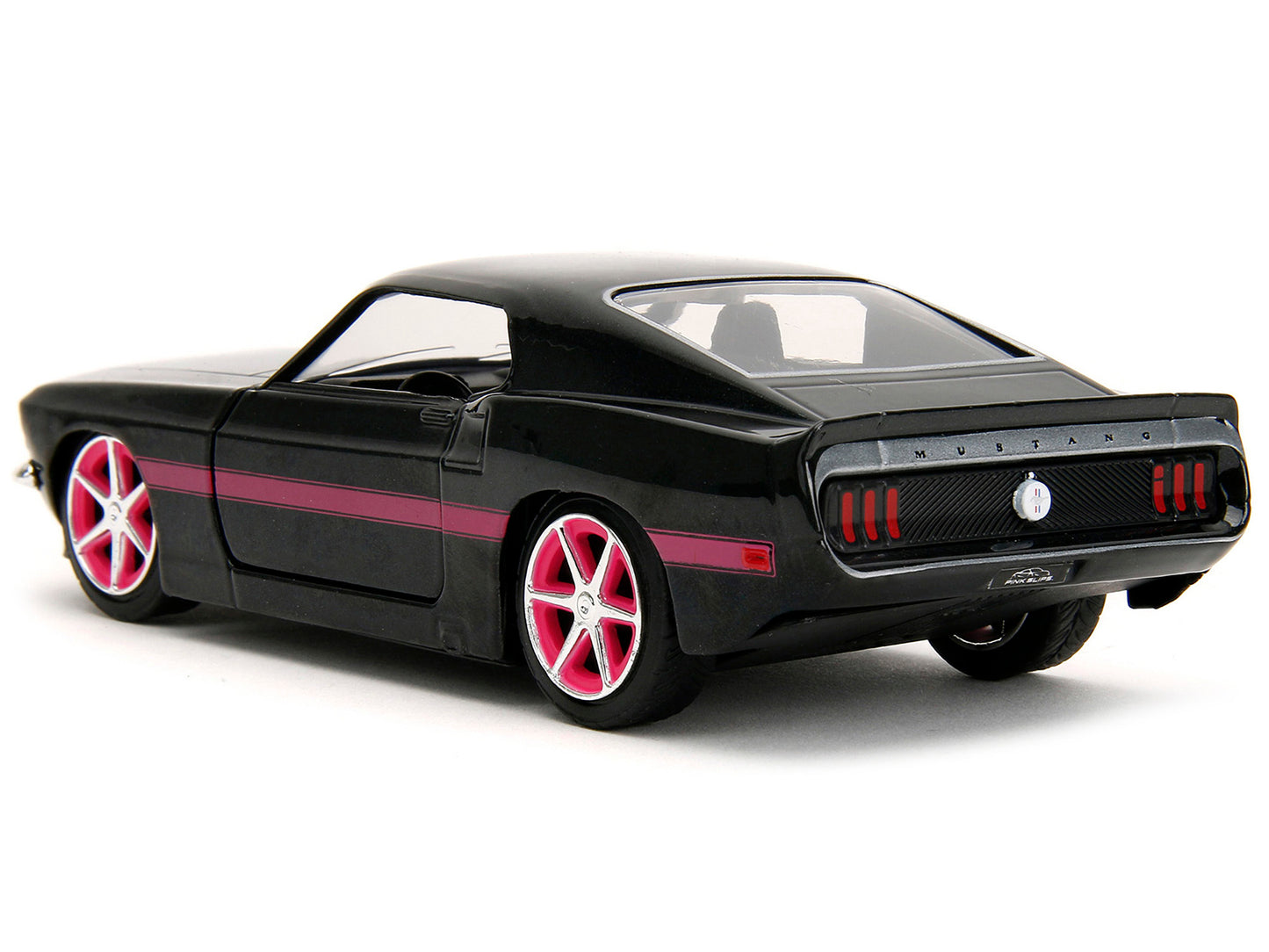 1969 Ford Mustang Black Metallic with Pink Stripes and Wheels "Pink Slips" Series 1/32 Diecast Model Car by Jada <h2>1969 Jada</h2> <p>High-quality perfect for collectors enthusiasts. Features detaile