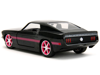 1969 Ford Mustang Black Metallic with Pink Stripes and Wheels "Pink Slips" Series 1/32 Diecast Model Car by Jada <h2>1969 Jada</h2> <p>High-quality perfect for collectors enthusiasts. Features detaile