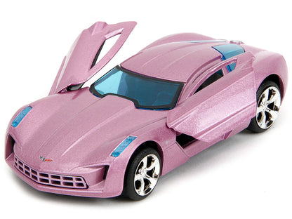 2009 Chevrolet Corvette Stingray Concept Pink Metallic with Blue Tinted Windows "Pink Slips" Series 1/32 Diecast Model Car by Jada <h2>2009 Jada</h2> <p>High-quality perfect for collectors and enthusi