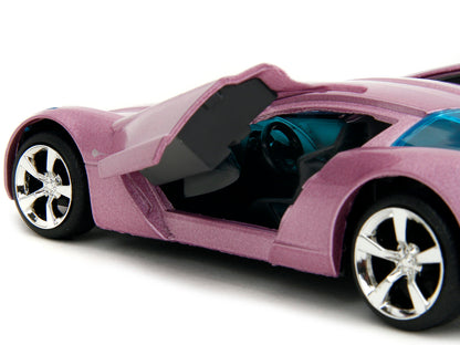 2009 Chevrolet Corvette Stingray Concept Pink Metallic with Blue Tinted Windows "Pink Slips" Series 1/32 Diecast Model Car by Jada <h2>2009 Jada</h2> <p>High-quality perfect for collectors and enthusi