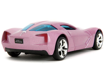 2009 Chevrolet Corvette Stingray Concept Pink Metallic with Blue Tinted Windows "Pink Slips" Series 1/32 Diecast Model Car by Jada <h2>2009 Jada</h2> <p>High-quality perfect for collectors and enthusi