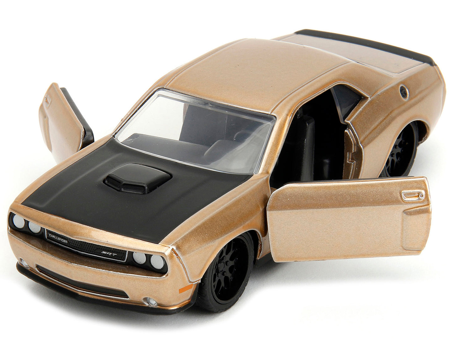 2012 Dodge Challenger SRT8 Gold Metallic with Black Hood "Pink Slips" Series 1/32 Diecast Model Car by Jada <h2>2012 Jada</h2> <p>High-quality perfect for collectors and enthusiasts. Features detailed