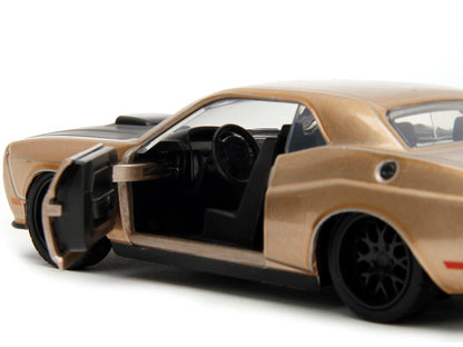 2012 Dodge Challenger SRT8 Gold Metallic with Black Hood "Pink Slips" Series 1/32 Diecast Model Car by Jada <h2>2012 Jada</h2> <p>High-quality perfect for collectors and enthusiasts. Features detailed