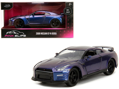 2009 Nissan GT-R (R35) Purple Metallic "Pink Slips" Series 1/32 Diecast Model Car by Jada <h2>2009 Jada</h2> <p>High-quality perfect for collectors and enthusiasts. Features detailed interior exterior
