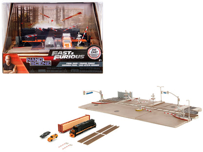 "Fast & Furious" Final Race Diorama with Toyota Supra Orange and Dodge Charger Black "Nano Scene" Series model by Jada <h2>"Fast Jada</h2> <p>High-quality diecast car perfect for collectors enthusiast