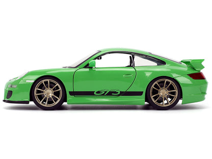Porsche 911 GT3 (997) Green with Black Accents "Fast X" (2023) Movie & Furious" Series 1/24 Diecast Model Car by Jada <h2>Porsche Jada</h2> <p>High-quality perfect for collectors and enthusiasts. Feat