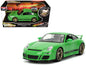 Porsche 911 GT3 (997) Green with Black Accents "Fast X" (2023) Movie "25 Years of Fast & Furious" Series 1/24 Diecast Model Car by Jada