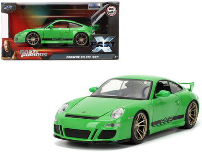 Porsche 911 GT3 (997) Green with Black Accents "Fast X" (2023) Movie & Furious" Series 1/24 Diecast Model Car by Jada <h2>Porsche Jada</h2> <p>High-quality perfect for collectors and enthusiasts. Feat