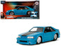 1989 Ford Mustang GT Blue with Black Hood Stripes "Fast & Furious" Series 1/24 Diecast Model Car by Jada <h2>1989 Jada</h2> <p>High-quality perfect for collectors and enthusiasts. Features detailed in
