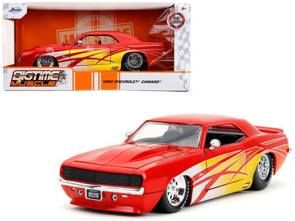 1969 Chevrolet Camaro Red with Graphics "BigTime Muscle" Series 1/24 Diecast Model Car by Jada <h2>1969 Jada</h2> <p>High-quality perfect for collectors and enthusiasts. Features detailed interior ext