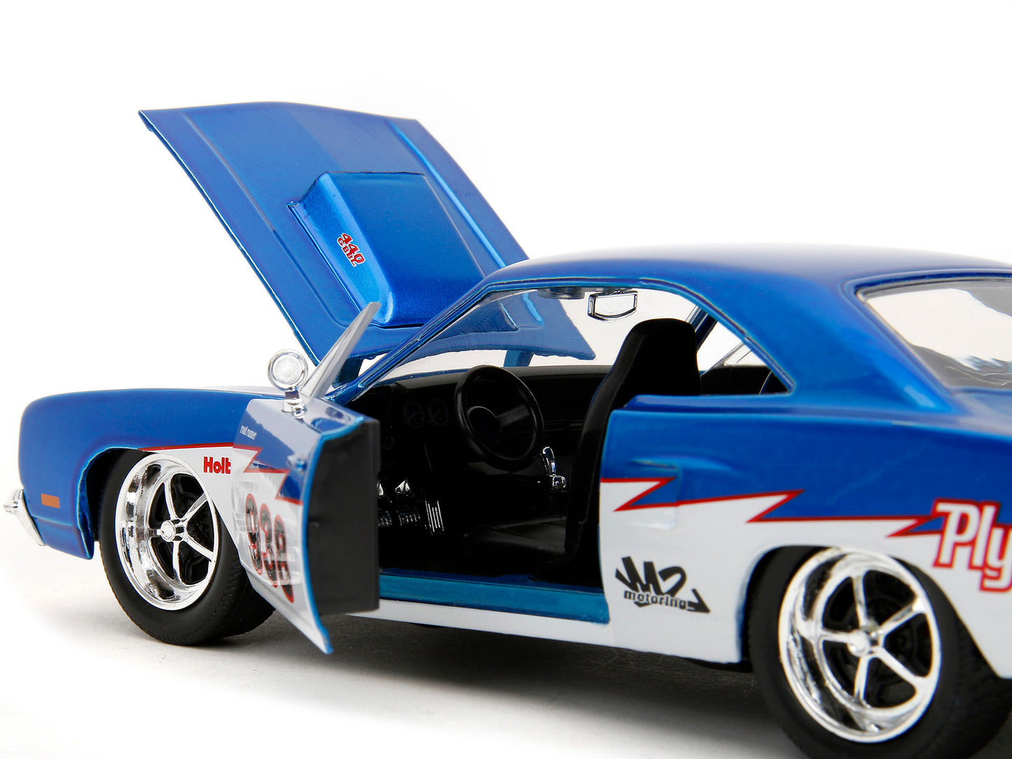 1970 Plymouth Road Runner #938 Candy Blue and White "Bigtime Muscle" Series 1/24 Diecast Model Car by Jada <h2>1970 Jada</h2> <p>High-quality perfect for collectors enthusiasts. Features detailed inte