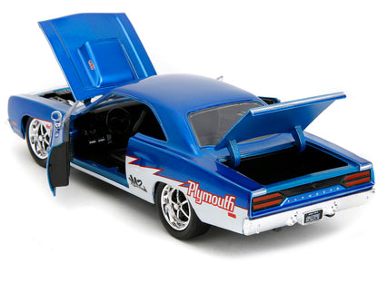 1970 Plymouth Road Runner #938 Candy Blue and White "Bigtime Muscle" Series 1/24 Diecast Model Car by Jada <h2>1970 Jada</h2> <p>High-quality perfect for collectors enthusiasts. Features detailed inte