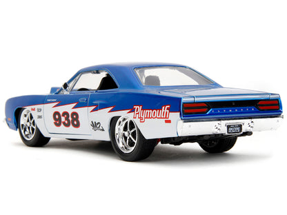 1970 Plymouth Road Runner #938 Candy Blue and White "Bigtime Muscle" Series 1/24 Diecast Model Car by Jada <h2>1970 Jada</h2> <p>High-quality perfect for collectors enthusiasts. Features detailed inte