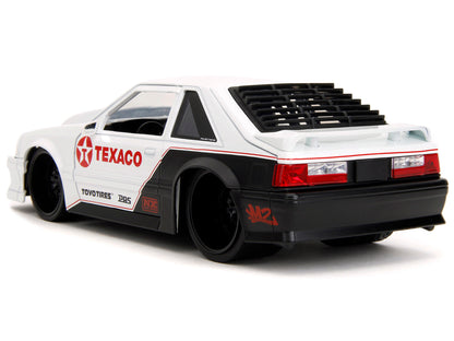 1989 Ford Mustang GT "Texaco" White and Matt Black with Graphics "Bigtime Muscle" Series 1/24 Diecast Model Car by Jada <h2>1989 Jada</h2> <p>High-quality perfect for collectors enthusiasts. Features