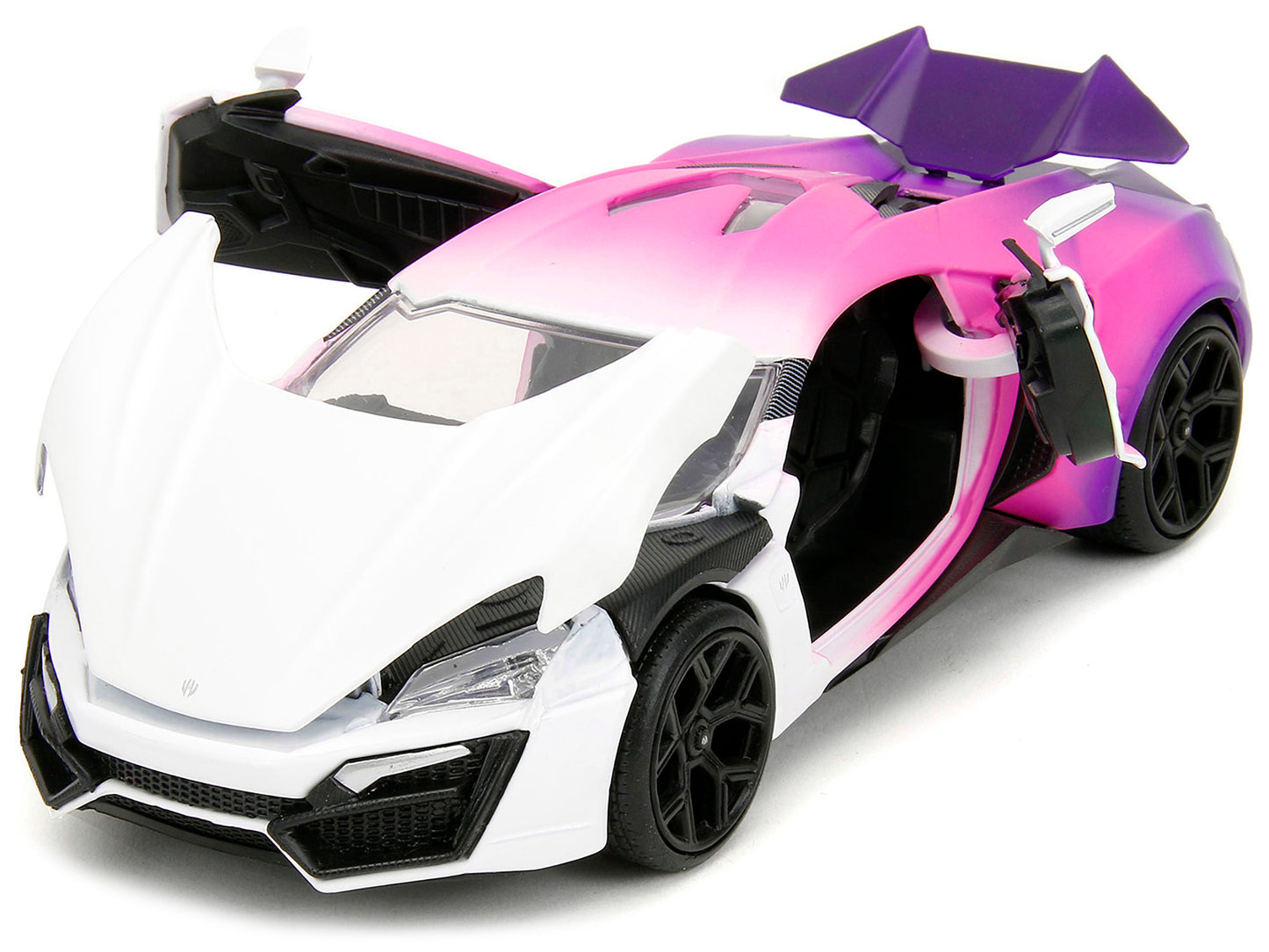 Lykan Hypersport White Pink and Purple Gradient "Pink Slips" Series 1/24 Diecast Model Car by Jada <h2>Lykan Jada</h2> <p>High-quality perfect for collectors enthusiasts. Features detailed interior ex
