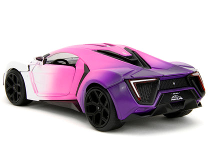 Lykan Hypersport White Pink and Purple Gradient "Pink Slips" Series 1/24 Diecast Model Car by Jada <h2>Lykan Jada</h2> <p>High-quality perfect for collectors enthusiasts. Features detailed interior ex