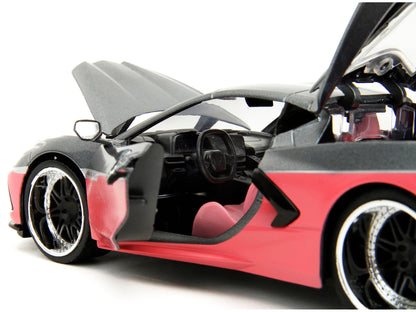 2020 Chevrolet Corvette Gray Metallic and Pink "Pink Slips" Series 1/24 Diecast Model Car by Jada <h2>2020 Jada</h2> <p>High-quality perfect for collectors enthusiasts. Features detailed interior exte