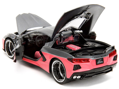 2020 Chevrolet Corvette Gray Metallic and Pink "Pink Slips" Series 1/24 Diecast Model Car by Jada <h2>2020 Jada</h2> <p>High-quality perfect for collectors enthusiasts. Features detailed interior exte