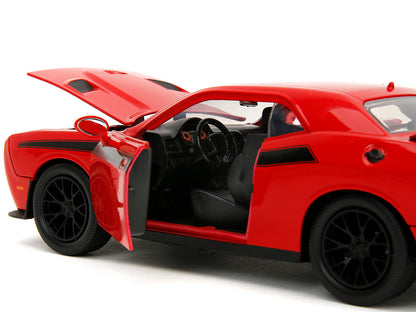 2015 Dodge Challenger Red with Black Stripes and Glenn Diecast Figure "The Walking Dead" (2010-2022) TV Series "Hollywood Rides" 1/24 Model Car by Jada <h2>2015 Jada</h2> <p>High-quality perfect for c