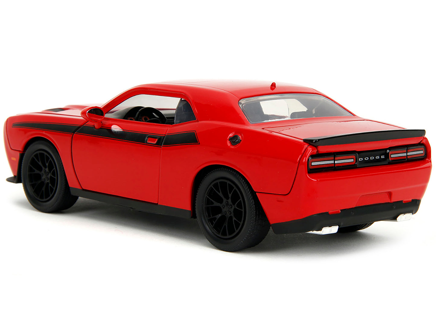 2015 Dodge Challenger Red with Black Stripes and Glenn Diecast Figure "The Walking Dead" (2010-2022) TV Series "Hollywood Rides" 1/24 Model Car by Jada <h2>2015 Jada</h2> <p>High-quality perfect for c