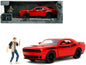 2015 Dodge Challenger Red with Black Stripes and Glenn Diecast Figure "The Walking Dead" (2010-2022) TV Series "Hollywood Rides" 1/24 Model Car by Jada <h2>2015 Jada</h2> <p>High-quality perfect for c