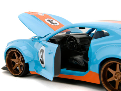 2016 Chevrolet Camaro Widebody #3 Light Blue with Orange Stripes "Gulf Oil" "Wide Body" Series 1/24 Diecast Model Car by Jada <h2>2016 Jada</h2> <p>High-quality perfect for collectors and enthusiasts.