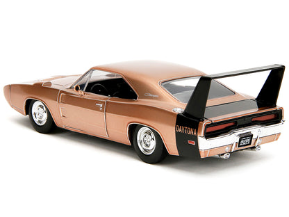 1969 Dodge Charger Daytona Bronze Metallic with Black Tail Stripe "Bigtime Muscle" Series 1/24 Diecast Model Car by Jada <h2>1969 Jada</h2> <p>High-quality perfect for collectors and enthusiasts. Feat